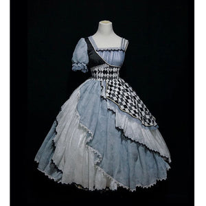 Alice In Wonderland Asymmetrical Retro Lolita Dress ON801 -