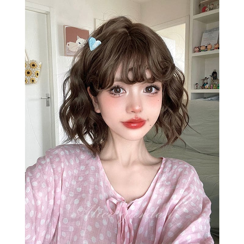 Casual Series Natural Brown Short Curly Wig - Cool Brown