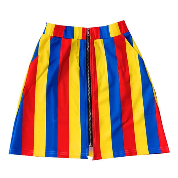 Colorful Striped Skirt - Skirt