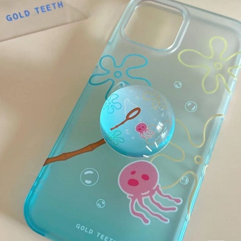 Gradient Jellyfish Phone Case - Lovesickdoe - Transparent
