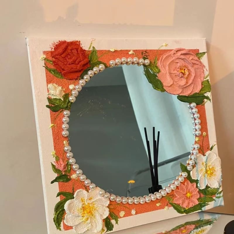 DIY 3D Flower Mirror Frame KawaiiMoriStore