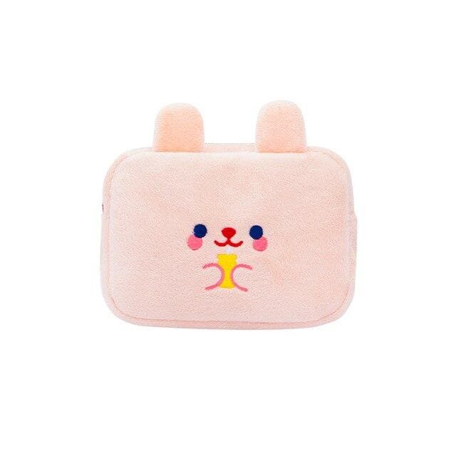 Flannel Coin Purse Lovely Handbag Mobile Phone Bag MK14884 - KawaiiMoriStore