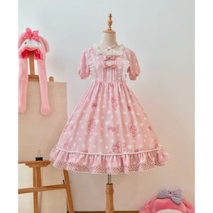 Kawaii Melody/Kuromi Lolita Dress MK17596 - Dress only /