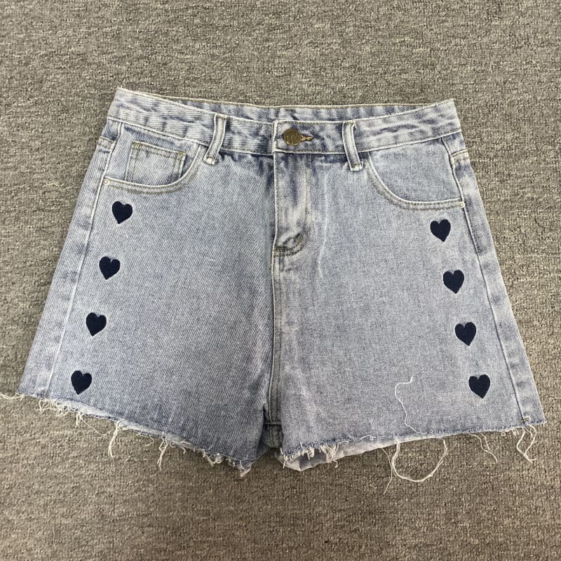 Summer/Spring Casual Outfit Denim Shorts White T-shirt