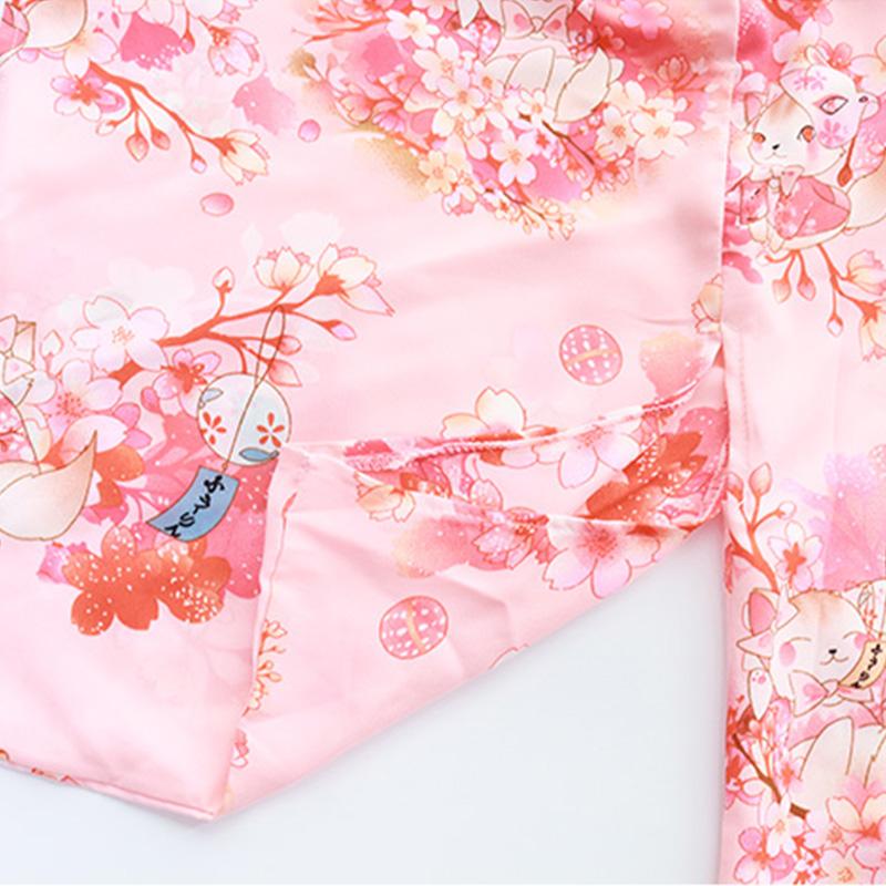 Sakura Floral Vintage Print Kimono Lingerie - Kimono