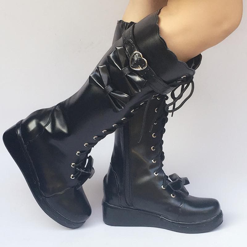 Lolita Boots Knee SP168139 Made Custom Shoes