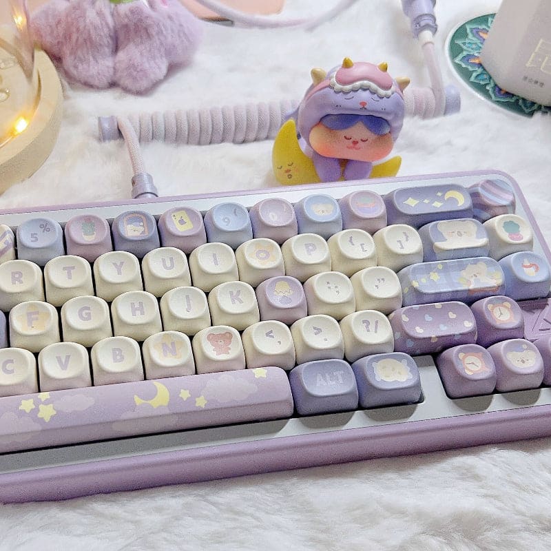140Keys Light Purple Keycaps - Lovesickdoe - MOA Save