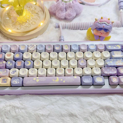 140Keys Light Purple Keycaps - Lovesickdoe - MOA Save