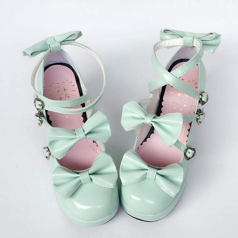 Baby Bow Mint Shoes SP168066 Made Custom Lolita