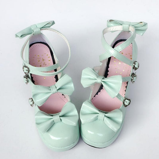 Baby Bow Mint Shoes SP168066 Made Custom Lolita