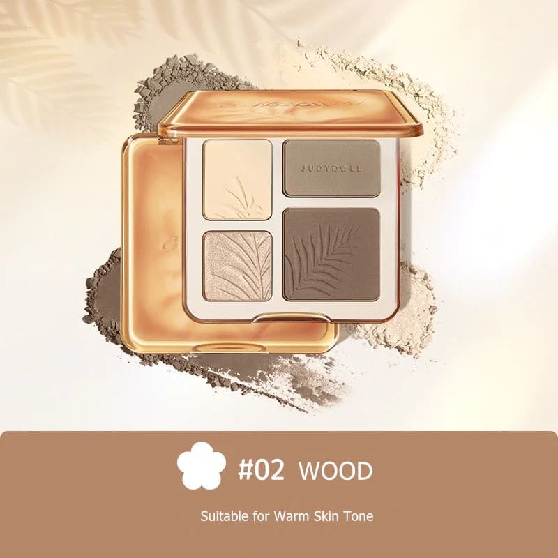 2 IN 1 Highlighter Contour Palette