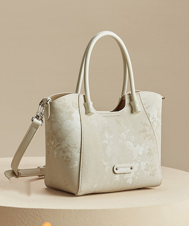 Capacity Apricot Bag Large Print Fashion 2025 New Tote