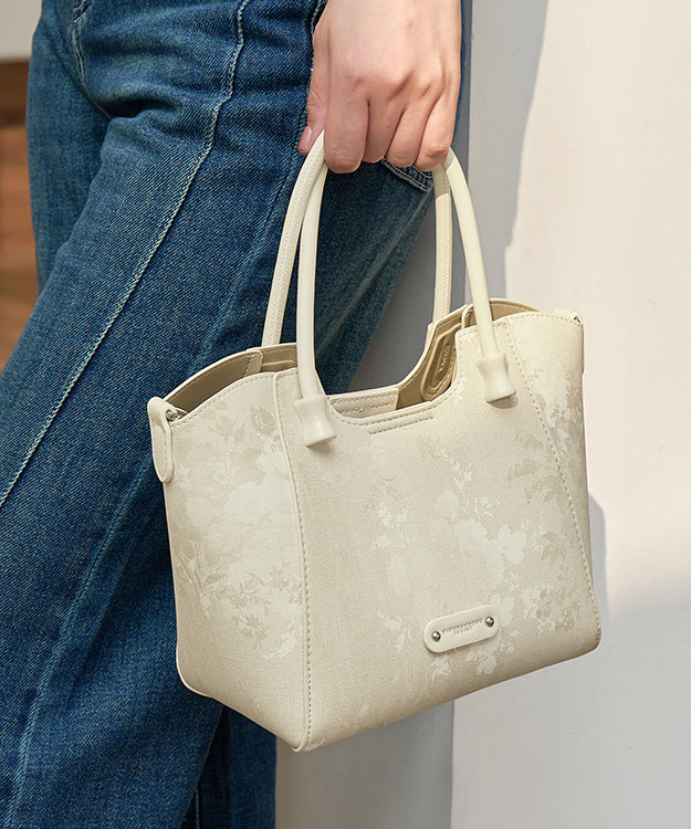 Capacity Apricot Bag Large Print Fashion 2025 New Tote