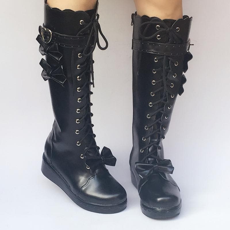 Lolita Boots Knee SP168139 Made Custom Shoes