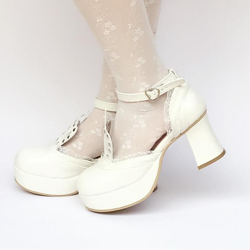 Princess Made Platform Custom SP168283 White Shoes Crown
