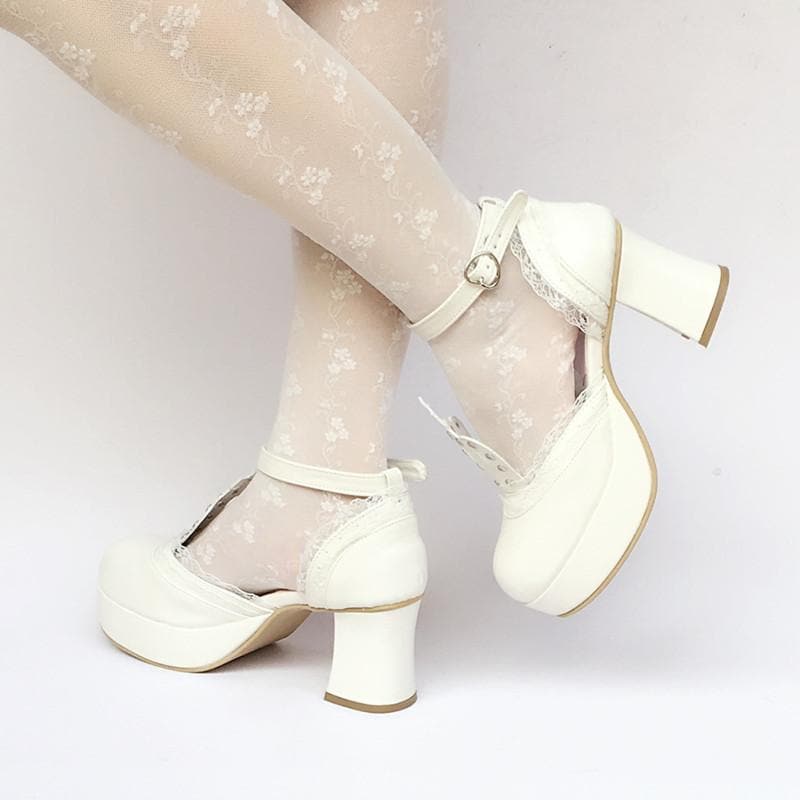 Princess Made Platform Custom SP168283 White Shoes Crown
