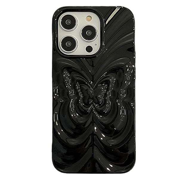 3D Butterfly Phone Case - iPhone 11 / Black - IPhone Case