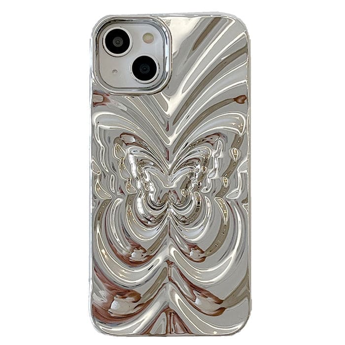 3D Butterfly Phone Case - iPhone 11 / Silver - IPhone Case