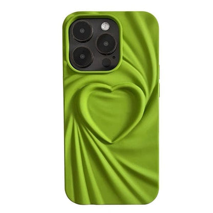 3D Heart iPhone Case - iPhone 11 / Green - IPhone Case