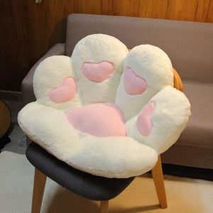 4 Colors Kawaii Pastel Paw Heart Seat Cushion Pillow SP16274