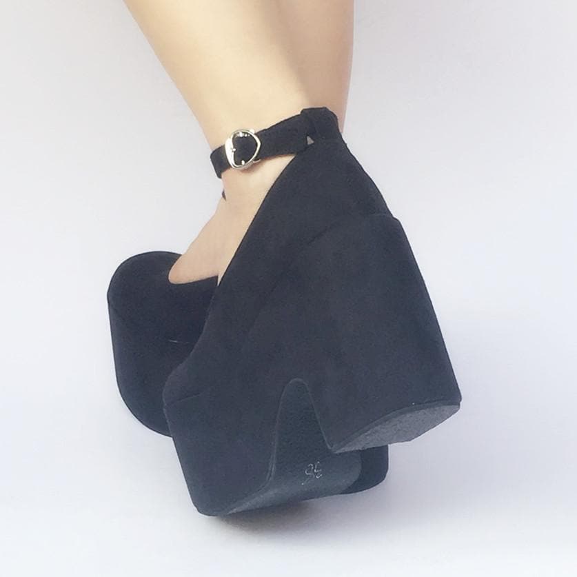 Shoes High Custom Heels Made Simple Platform Black SP168133