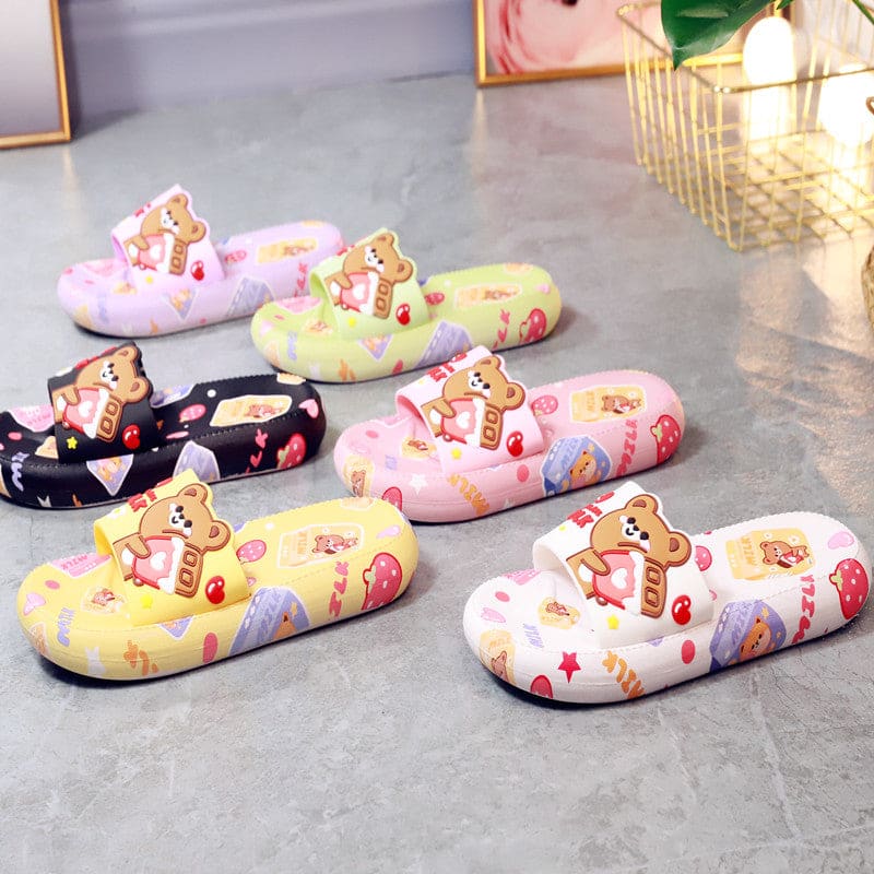 6 Colors Sweet Bear Sandals Home Wear Slippers ON876 -