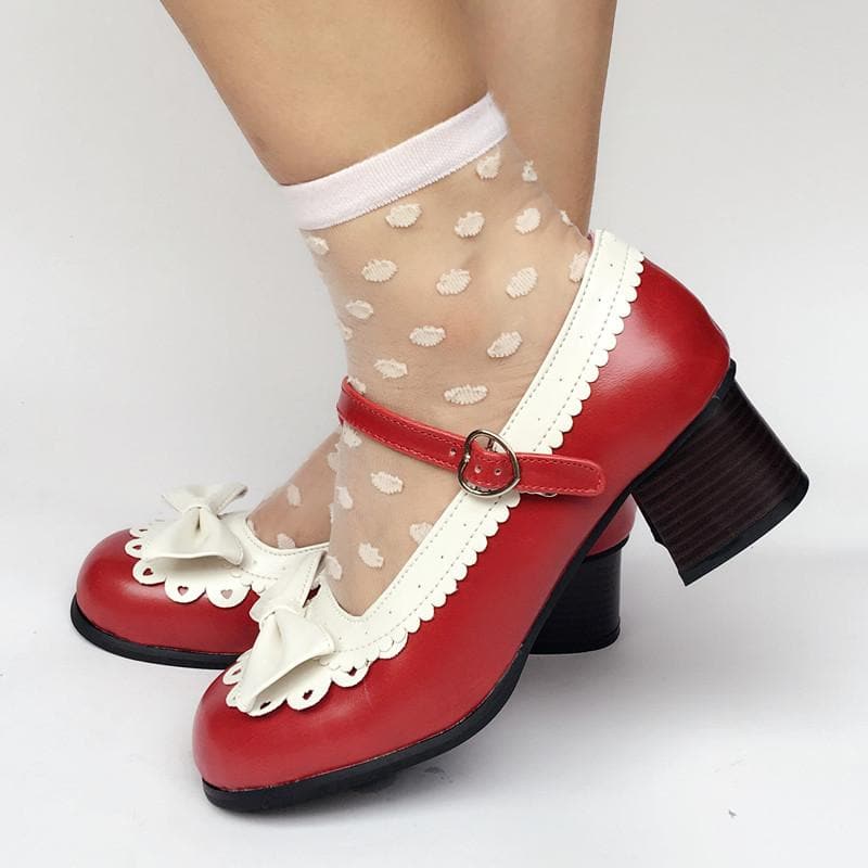 Hit Custom Lolita Wine White SP168070 Made Shoes
