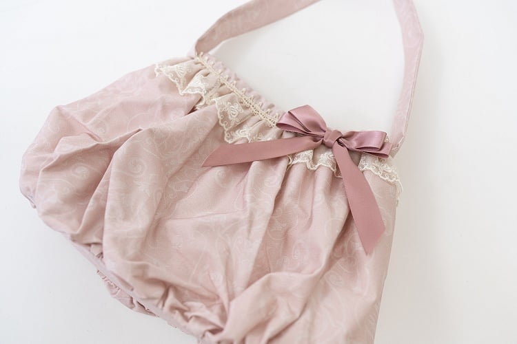 / Pink Hand Gray Bag Blue