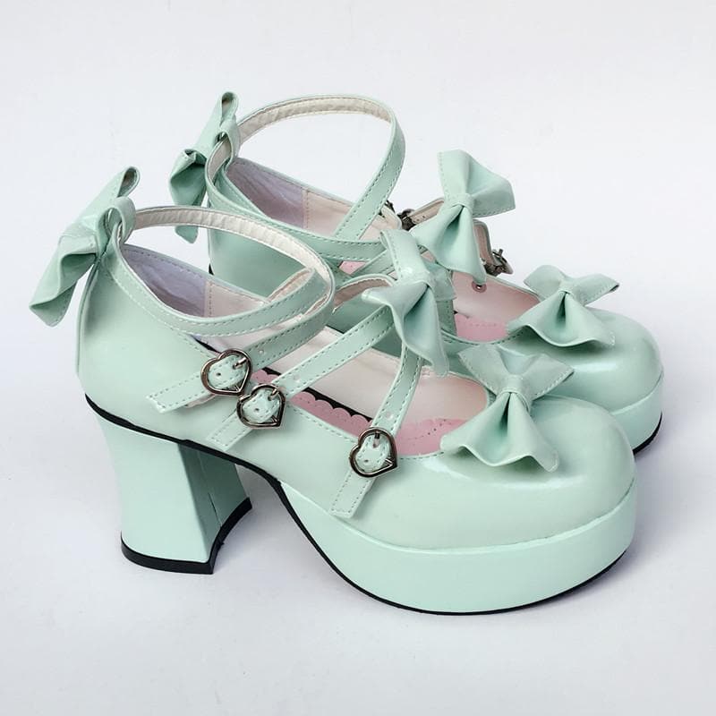 Baby Bow Mint Shoes SP168066 Made Custom Lolita