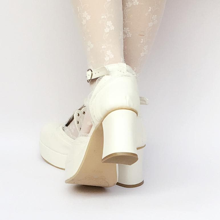 Princess Made Platform Custom SP168283 White Shoes Crown