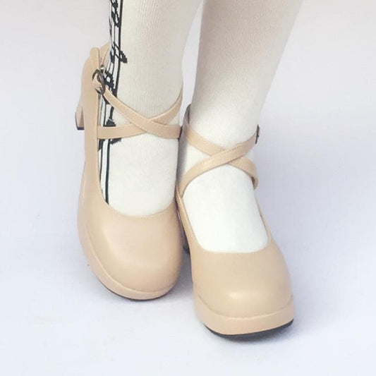 High Made SP168137 Custom Elegant Heels Shoes Beige
