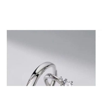 925 Sterling Silver Couple Matching Embossed Ring