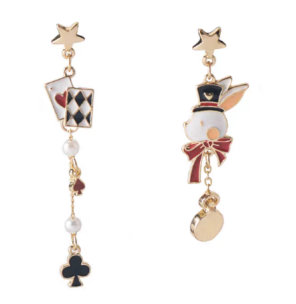 Robe Lolita rétro asymétrique Alice au pays des merveilles MK19189