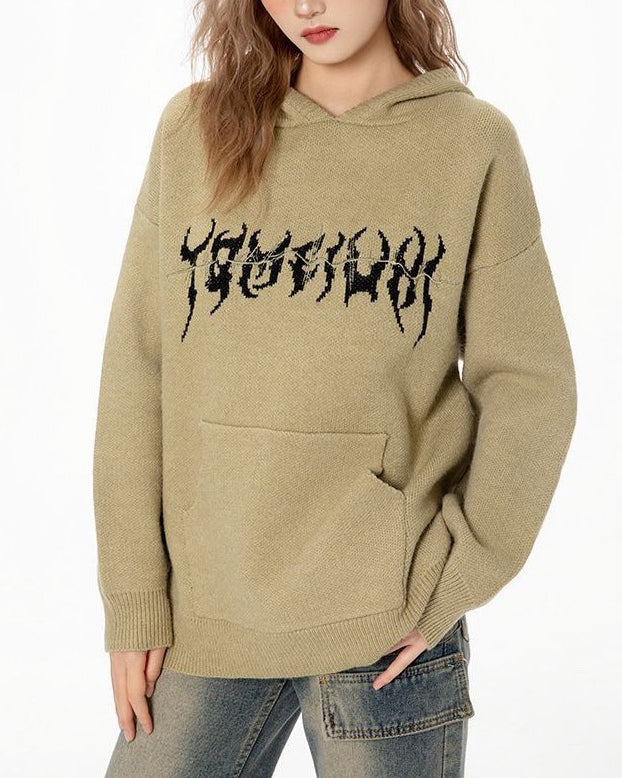 Centipede Knit Hoodie, hoodie sweater boogzel clothing