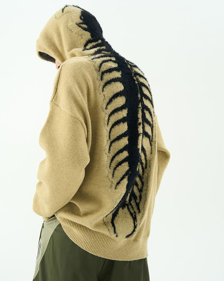Centipede Knit Hoodie, hoodie sweater boogzel clothing