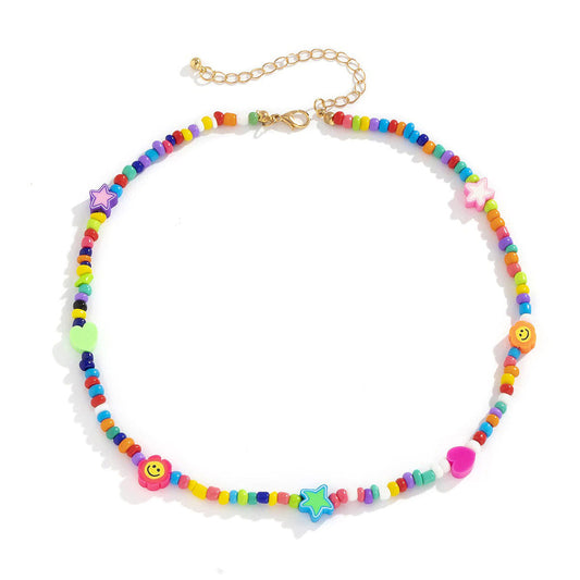 Y2K Candy Beaded Necklace - Standart / Multi - Necklace