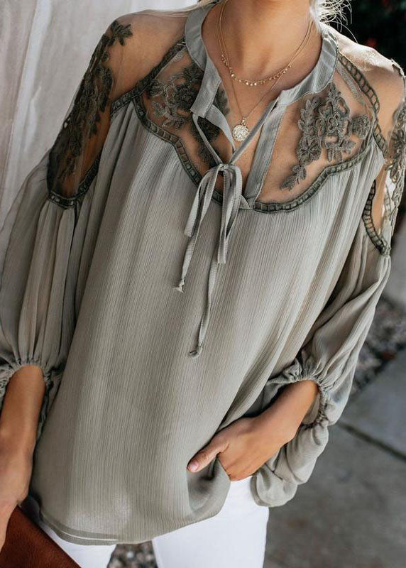 Army Patchwork Green Fall Top Chiffon Italian Tulle