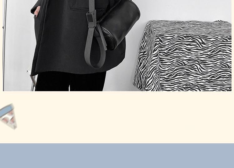 Leather Crossbody Faux Bag Plain