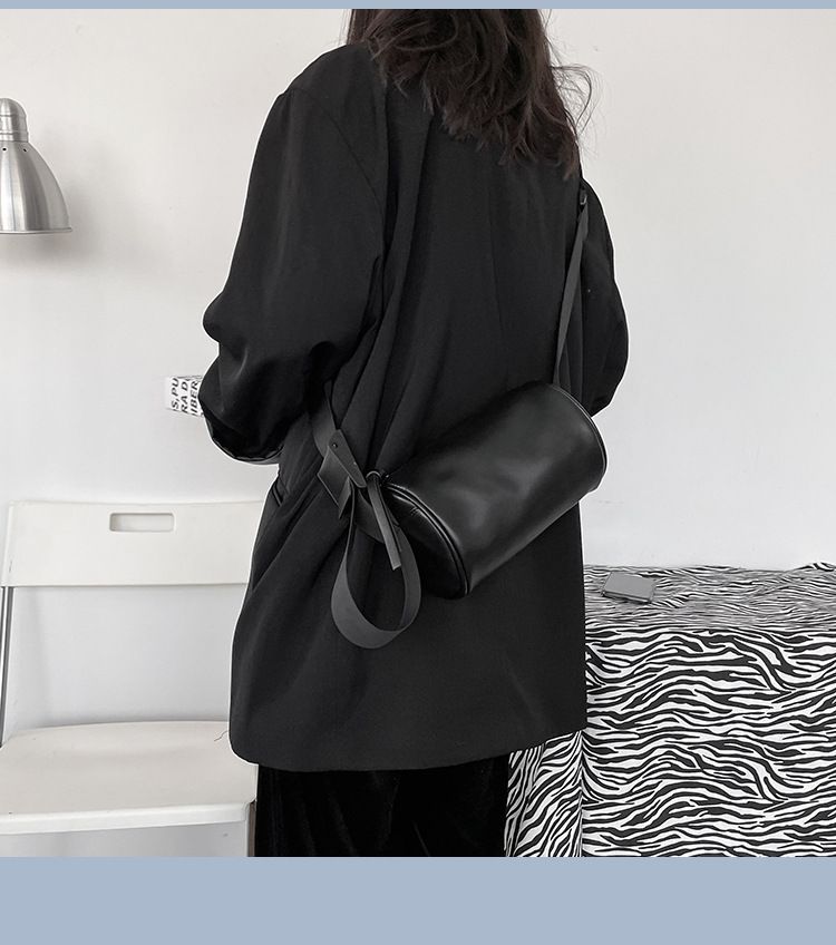 Leather Crossbody Faux Bag Plain