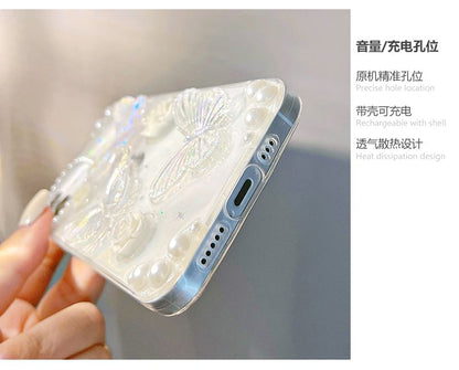 3D Butterfly Transparent Phone Case