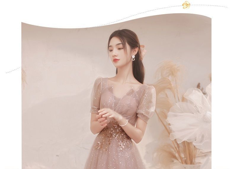 / Dress Evening Gown Cocktail Mesh A-Line