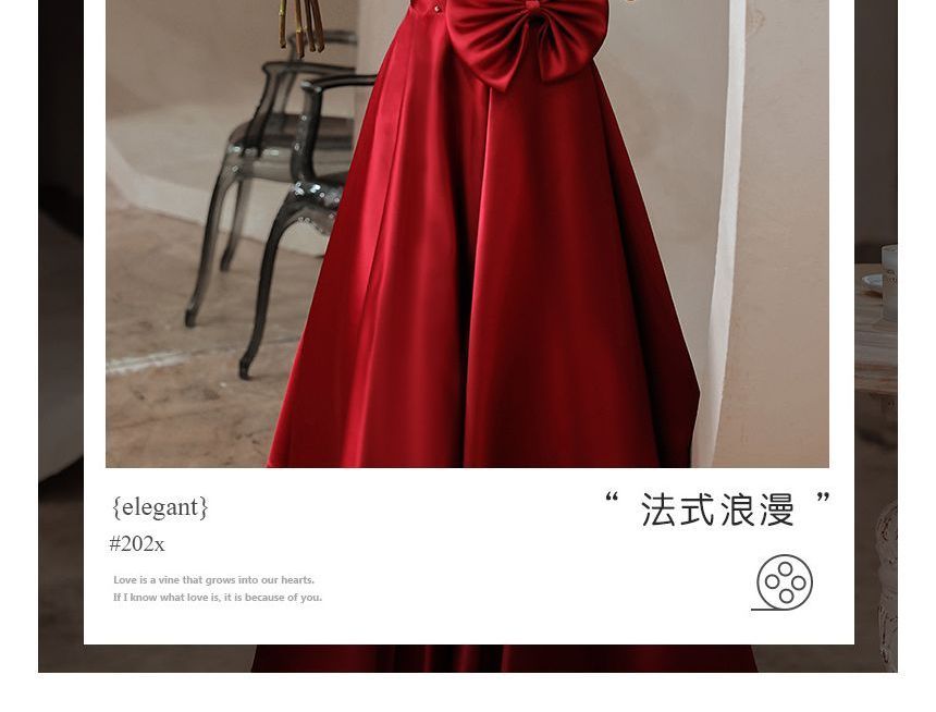 A-Line Bow Puff-Sleeve Dress (Various Prom Designs) Embellished