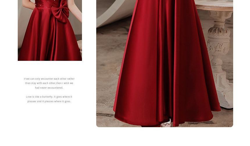 A-Line Bow Puff-Sleeve Dress (Various Prom Designs) Embellished