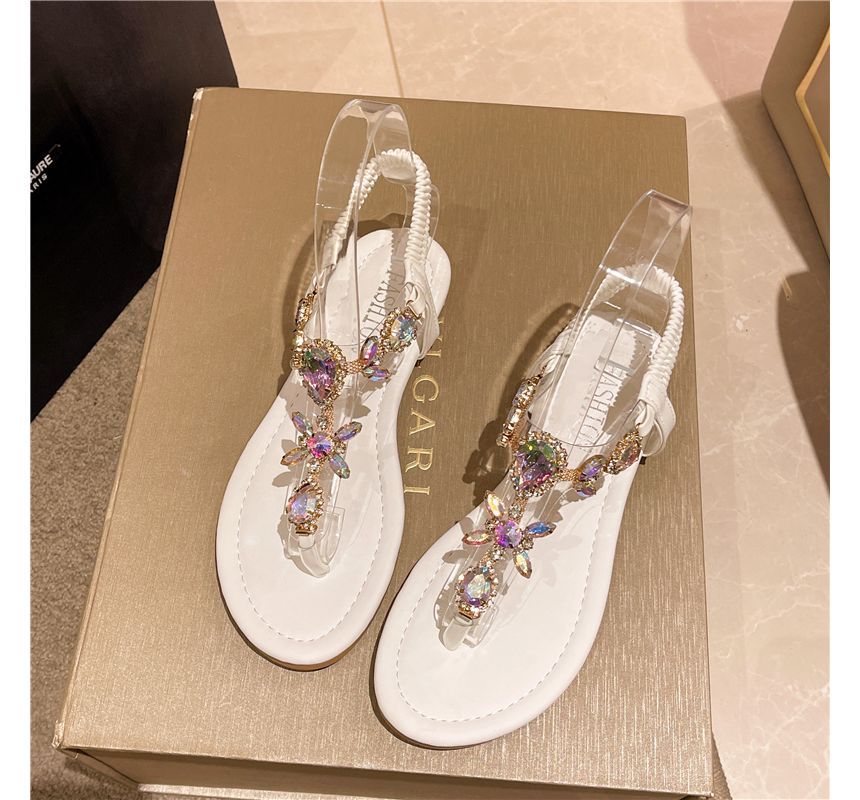 Sandals Thong Embellished