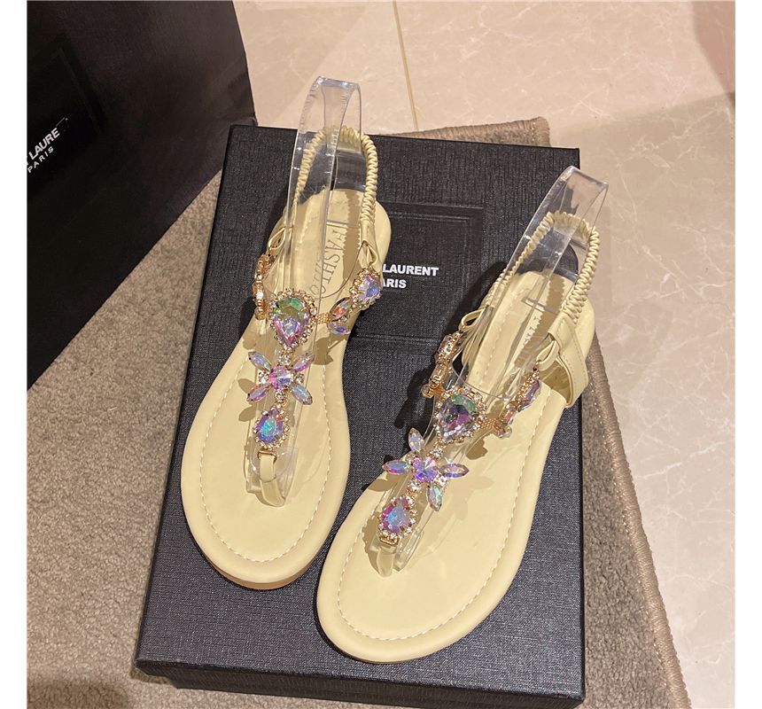 Sandals Thong Embellished
