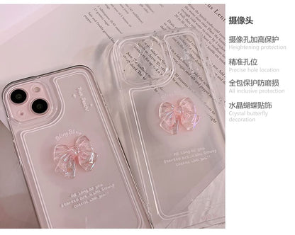 Bow Transparent Phone Case