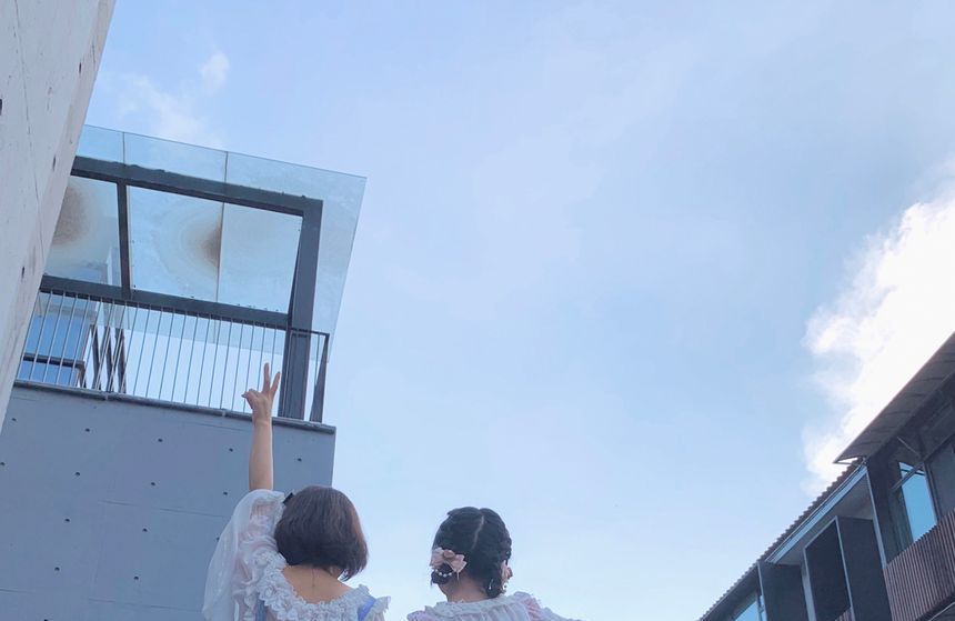 Set: Short-Sleeve Print Lolita Dress + Headband