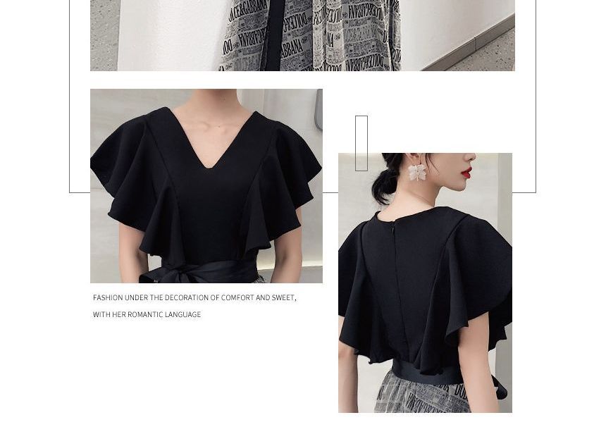 Evening Dress Cocktail Short-Sleeve A-Line Gown /