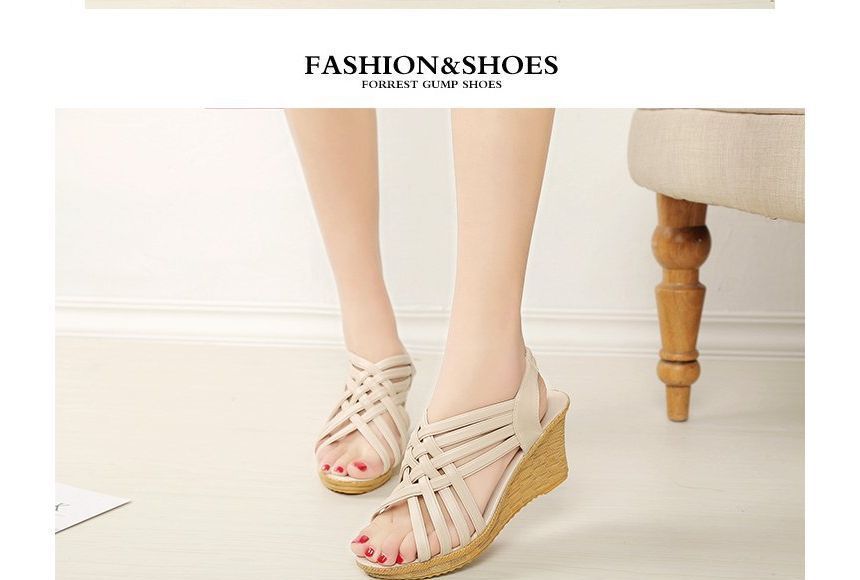 Wedge-Heel Sandals Strappy