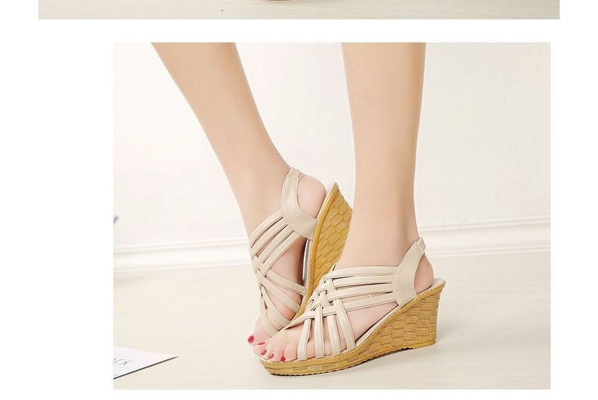Wedge-Heel Sandals Strappy